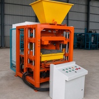 Machine à fabriquer des blocs QT4-24 semi-automatique pour la fabrication de briques creuses en béton et en ciment