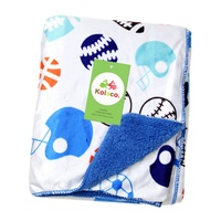 Couverture bébé double couche en peluche courte Roufei, motif floral végétal, technique tricotée, garnissage en microfibre tissée