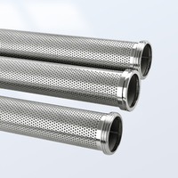 Tube filtrant perforé en acier inoxydable à trous ronds, filtre huile-eau, peut nettoyer l'élément filtrant