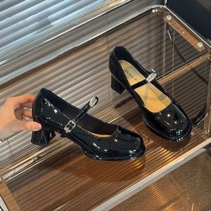 Zapatos de Tacón Cuadrado con Correa Mary Jane, Elegantes y Dulces, Primavera 2026 - Product Image 3