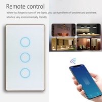 Interrupteur intelligent Wifi Zigbee standard AU US, cadre en alliage d'aluminium, vendu par l'usine d'origine, interrupteur mural avec commande vocale Alexa