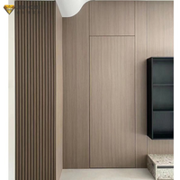 Porte invisible en aluminium et bois sur mesure, écologique, étanche, insonorisée, pour chambre à coucher, villa, cloison de pièce, avec revêtement en poudre