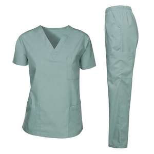 Haute qualité <span class=keywords><strong>Anti</strong></span>-rides respirant uniforme médical infirmière accessoires Scrubs uniformes hospitaliers ensembles - Product Image 6