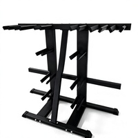 Support de rangement double face pour haltères avec support vertical pour barres droites et courbes – Fournisseur direct usine