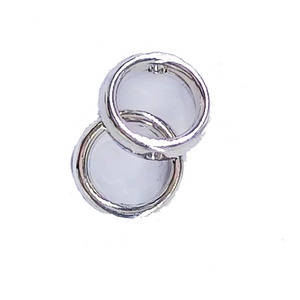 Silver Alloy <b>Spacer</b> Beads Round Geometric Zinc Plated For DIY Jewelry Making Unisex 4.9mm - Product Image 4
