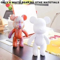 Sculpture d'ours fluide DIY populaire, ours en peluche fait main, modèle d'ours à colorier, jouet, grands ours fluides pour la décoration de la maison
