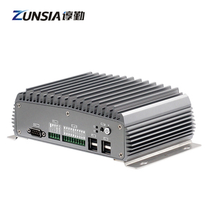 PC industriel embarqué sans ventilateur, 2 ports LAN, 6 ports COM, Intel Celeron J4125 de 8e génération Gemini <span class=keywords><strong>Lake</strong></span>, DDR4 12 Go, 256 Go, 6 ports USB, Mini PC industriel embarqué X86 - Product Image 2