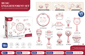 Instrumento de Percusión Orff al por Mayor, 10 Sets de Sonajeros de Mano, Campanas, Tambores de Mano, Cornetas, Juguetes Musicales Educativos Tempranos Unisex - Product Image 6