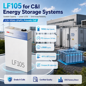 Cellules prismatiques EVE MAX 3C Rate LF105 Lifepo4 105ah Grade A 3.2v Lifepo4 100ah FLP Cell Lithium Iron Phosphate Batterie Lifepo4 - Product Image 2