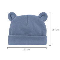 Bonnet en coton doux pour bébé, bonnet pour nouveau-né, pour filles et garçons, pour l'hiver et les accessoires de photographie de voyage
