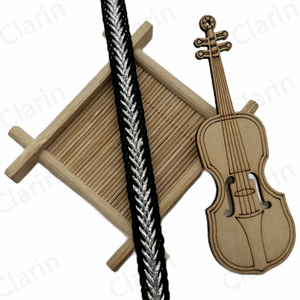 ริบบิ้นถักลายก้างปลา 3 มิติ สีทองเงิน กว้าง <span class=keywords><strong>1</strong></span>.2 ซม. ประดับด้วยคริสตัลรูปแมงป่อง  ทำจากโพลีเอสเตอร์ 100% สำหรับตกแต่งกระเป๋าและเสื้อผ้า - Product Image 4