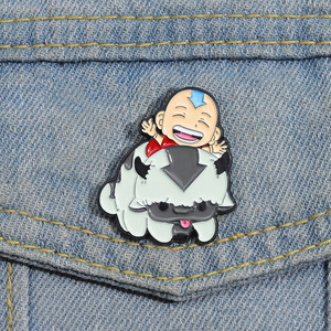 Dainty Cute Lacquerware Avatar Character Modeling Badge Maker Brooch for Anti-Slip Decoration
