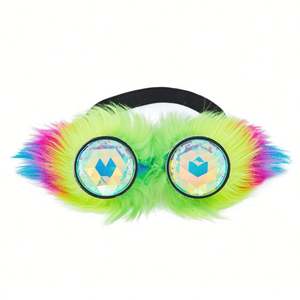 Nuevas Gafas Steampunk para Hombre y Mujer con Lentes de Cristal Arcoíris, Gafas Góticas Punk, Gafas Caleidoscopio para Fiesta - Product Image 2