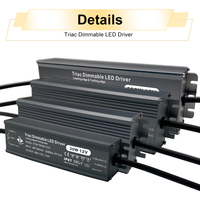 Fuente de Alimentación LED de CC de 12V 24V con Certificación UL ETL SAA CE, Transformador de 30W 50W 60W 100W 150W 300W 320W 400W 600W, Controlador LED Regulable Triac