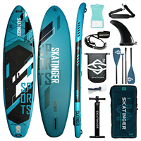 Planche de paddle gonflable Skatinger Sports Series 11'6"x35"x6" pour un plaisir polyvalent