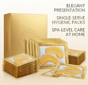 Patchs anti-âge en silicone <span class=keywords><strong>pour</strong></span> le visage, masque contour des <span class=keywords><strong>yeux</strong></span> en cristal doré scintillant, patchs liftants anti-rides sous <span class=keywords><strong>les</strong></span> <span class=keywords><strong>yeux</strong></span>, livraison directe - Product Image 4
