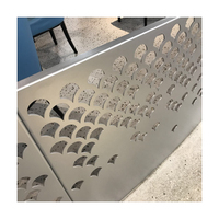 Panneau de façade en aluminium découpé CNC de Foshan, Chine, avec revêtement en poudre/PVDF pour revêtement mural de hôtel, design perforé