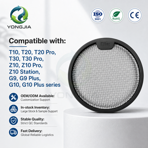 Filtre pré-médicalisé réutilisable SuzhouYJ avec éponge intégrée pour aspirateurs Dreame T10/T20 Pro/Z10 Station/<span class=keywords><strong>T30</strong></span>/<span class=keywords><strong>Xiaomi</strong></span> G9/G10 - Product Image 1