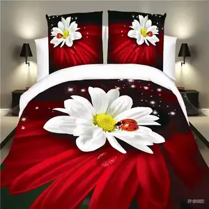 Custom any design bed sheets 3D Printed rose design Bed Sheet Duvet Quilt Cover Bedding Sets