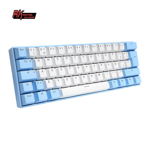 Bàn Phím Cơ Chơi Game Trong Mờ Rgb Bán Chạy Bàn Phím Cơ Pc Rgb Tùy Chỉnh Mini Ngôn Ngữ Tây Ban Nha Teclado 60% Màu Xanh Dương - Product Image 3