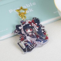 Vente flash - Porte-clés en acrylique personnalisé japonais avec impression UV, kawaii, anime, dessin animé