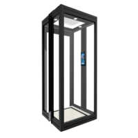 Ascenseur à traction en acier inoxydable, capacité de charge personnalisable 260-400 kg, 3-5 passagers, système de contrôle intelligent