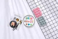 Moules à gâteau en silicone à thème végétal, de qualité alimentaire, réutilisables, mignons, en silicone magnétique, pour chocolat, bonbons et glaces, DIY