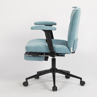 Chaise de bureau pivotante de qualité moyenne à supérieure, chaise de bureau ergonomique inclinable avec massage, tissu pour bureau, salon