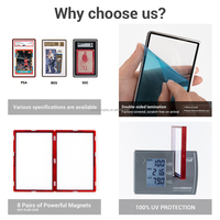 Étui magnétique en aluminium empilable standard BGS Slabmags pour cartes de classification BGS, protection UV à 100 %