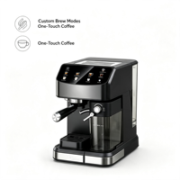 Cafetera Espresso de 20 Bares con Tanque de Leche Desmontable, Función de Preparación en Frío, Latte y Cappuccino con un Solo Toque, para Hogar y Oficina, OEM