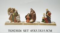 Top Grace – ensemble de 11 Figurines religieuses de noël, Statue personnalisée en résine en tissu chinois
