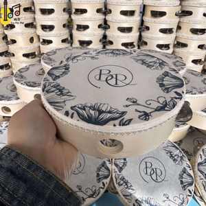 เครื่องดนตรีไม้แบบสั่นสะเทือน ขนาด 6 นิ้ว สำหรับงานแต่งงาน งานปาร์ตี้ งานเต้นรำ  กลองแทมบูรีน ราคา - Product Image 3