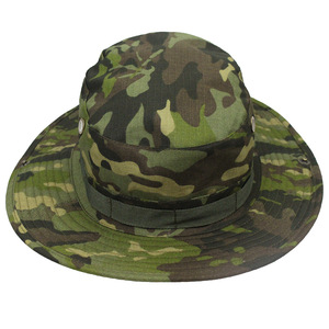 Outdoor Sport <b>Sunscreen</b> Fishing Camping Camouflaged Tactical Round Bucket Hat - Product Image 1