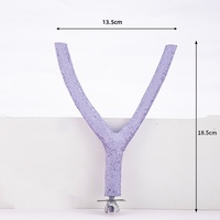 Bâton fixe de perchoirs en bois à surface rugueuse pour perroquet Pigeon Chinchilla oiseaux support d'oiseau avec accessoires à mâcher jouets Pack dans un carton