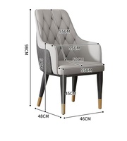 Chaises de salle à manger de luxe, chaise de café, chaise de restaurant, chaise de salle à manger avec dossier et accoudoirs, chaise d'hôtel, chaise pour salle à manger