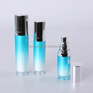 UV kaplama çift duvar akrilik krem kavanoz şeffaf plastik akrilik losyon şişesi ve cilt bakımı kozmetik ambalaj için krem kavanoz - Product Image 4