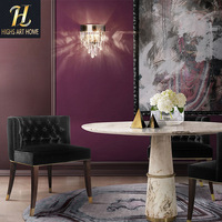 Table à manger en marbre naturel de luxe minimaliste moderne, modèle design pour villa, salle à manger, meubles Dongguan personnalisables