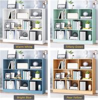 Étagère ouverte en bois moderne, bibliothèque multi-niveaux sur pied pour salon, meuble de présentation avec pieds, étagère multi-grilles