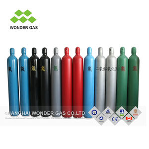 Cilindros de gas del nitrógeno del argón del tanque de oxígeno del estándar ISO industrial 200bar 300bar con la válvula CGA540 CGA580 - Product Image 3