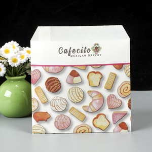 Food-Grade Eco-Friendly Biodegradable Durable Moisture Proof Flat Bottom Luxury Kraft Paper Bag Bakery Pastry Bread Milk Sushi - Product Image 5