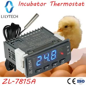 ZL-7815A, Termostat untuk Inkubator, Pengontrol Inkubator, dengan Dua Output Pengatur Waktu untuk Belok Nampan Telur dan Kelelahan Udara, Lilytech