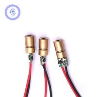 Module de Diode Laser à points Laser rouge, 9mm 650nm 3-5V 5mW, tête de cuivre 1mw Diode Laser rouge