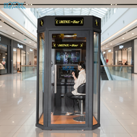 Vente en gros Cabine de chant électronique à pièces pour jukebox karaoké Machine à chanter mobile Ktv en métal Machine de jeu à vendre