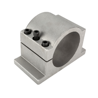 Zhong Hua Jiang 2.2KW ou 1.5KW 80mm en fonte d'aluminium avec 3 pièces vis CNC Support de montage de pince pour moteur de broche CNC