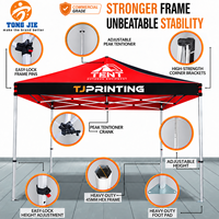 Tente pliante publicitaire portable d'extérieur avec impression de logo personnalisé, structure en aluminium pour animaux de compagnie