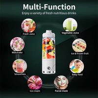 P2501R Elektrische Mixer voor Verse Fruit Smoothies, USB Oplaadbare Beker, Persoonlijke Fles, Mini Blender voor Verse Fruit Smoothies