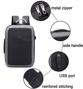 Commercio all'ingrosso antifurto Usb ricarica valigetta da uomo borse per <span class=keywords><strong>Notebook</strong></span> Business Rpet <span class=keywords><strong>zaino</strong></span> per Laptop personalizzato - Product Image 5