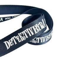 Porte-badge en sangle de cou sérigraphiée de marque propre, imitation nylon, avec logo personnalisé