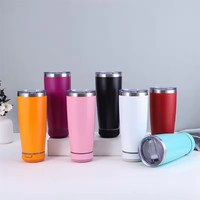 Low Moq 14Oz 16Oz Slimme Tumbler Thermische Bluetooth Roestvrijstalen Waterfles Met Muziekluidspreker Bierbeker Met Deksel Gymfles