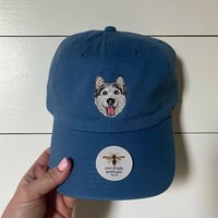 Dropshipping regalo Retro bordado Animal patrón gorra de béisbol mujer cabeza grande circunferencia pato lengua sombrero